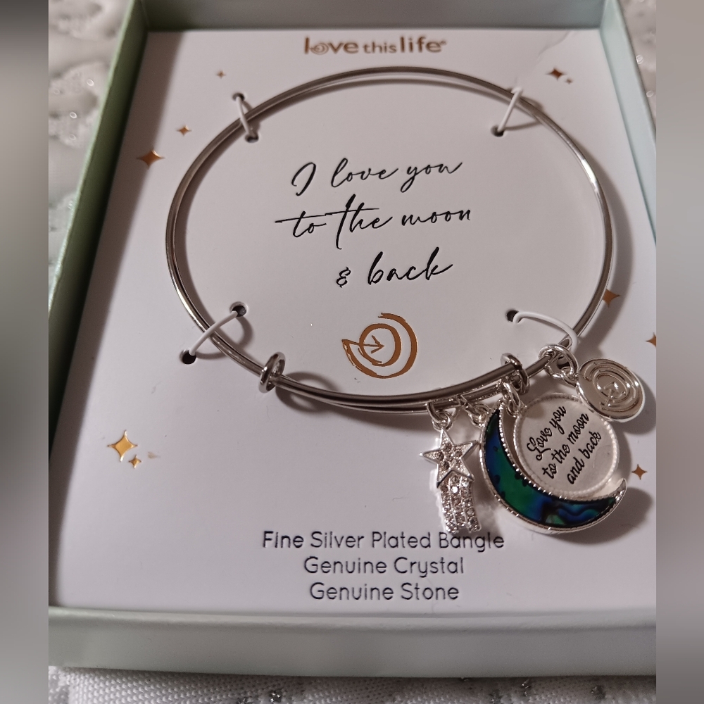 NWT "Love this live" Fine Sterling Bangle